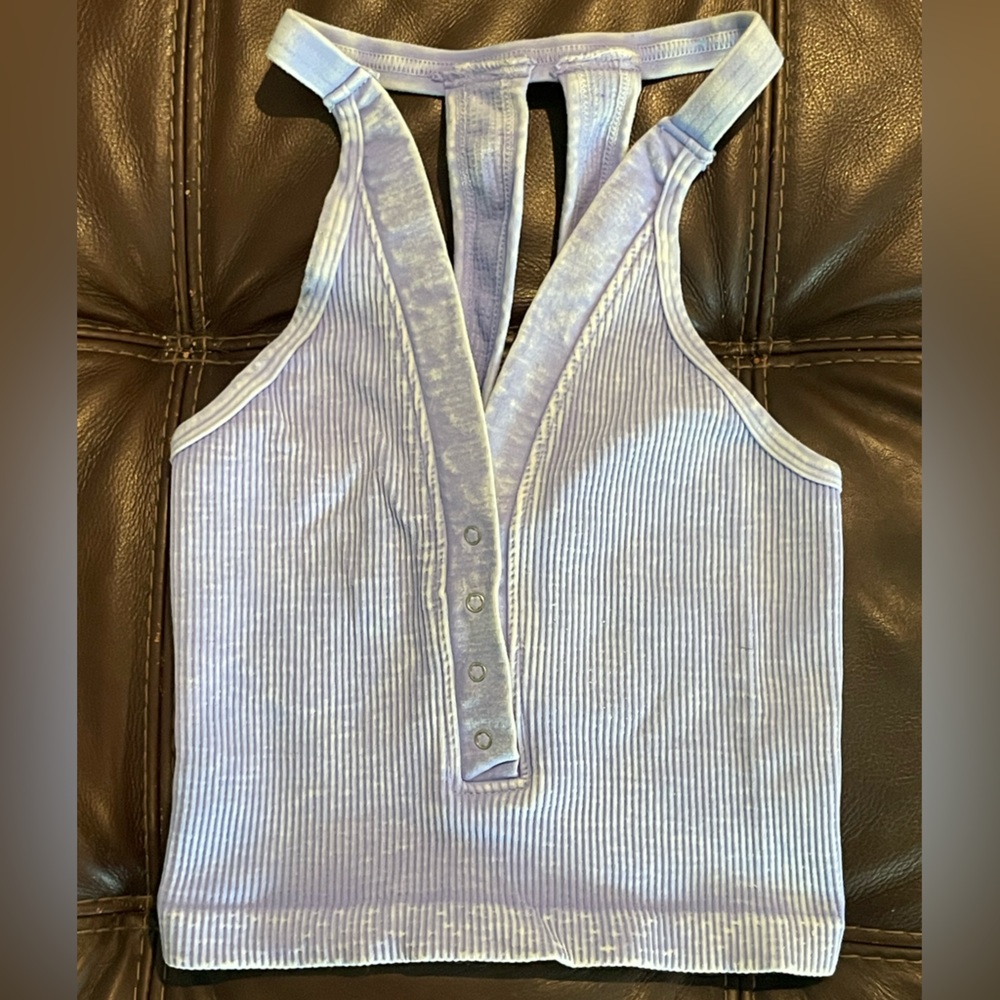 Free People FP Movement Free Throw Henley Crop